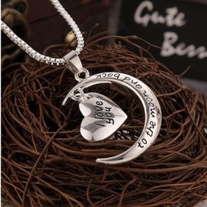 Women's Necklace "I Love You To The Moon and Back"